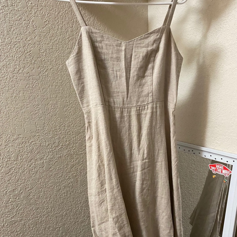 Cream Slip Dress